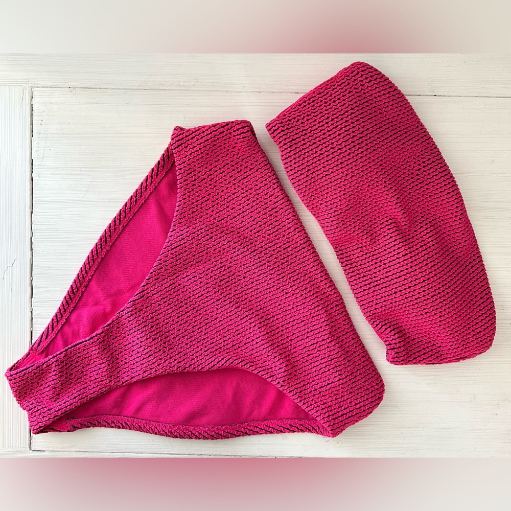 Tabitha Brown for Target Pink Textured Bikini Set